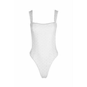 NEW SOAH women's eyelet genova one piece swimsuit in white